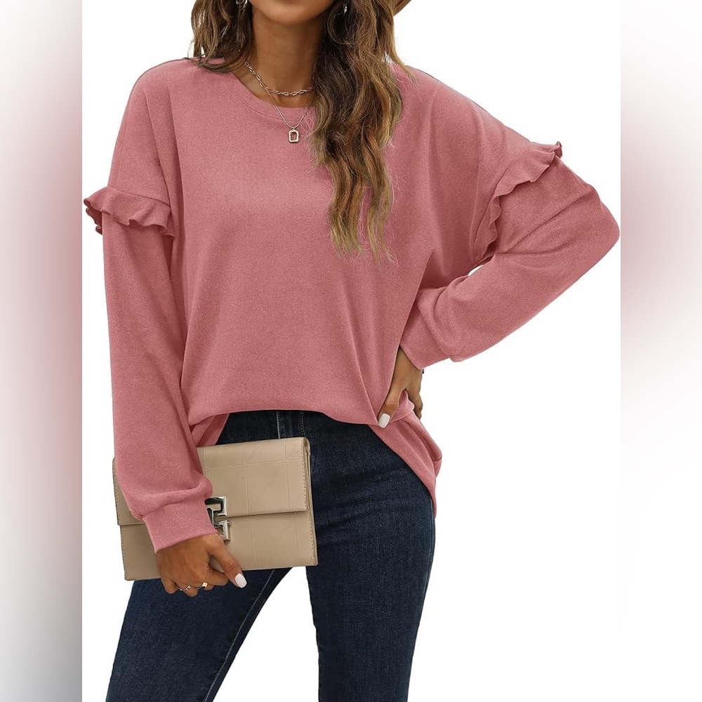 NWT WIHOLL Sweatshirt Long Sleeve Crewneck